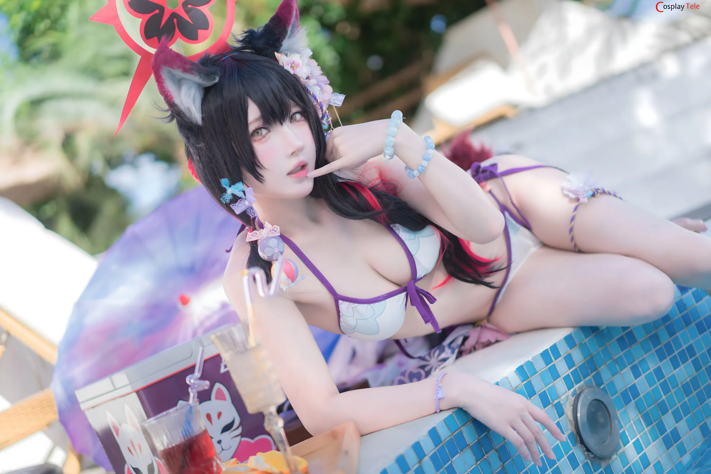Abaoyeshitunia1 cosplay Kosaka Wakamo Swimsuit 21