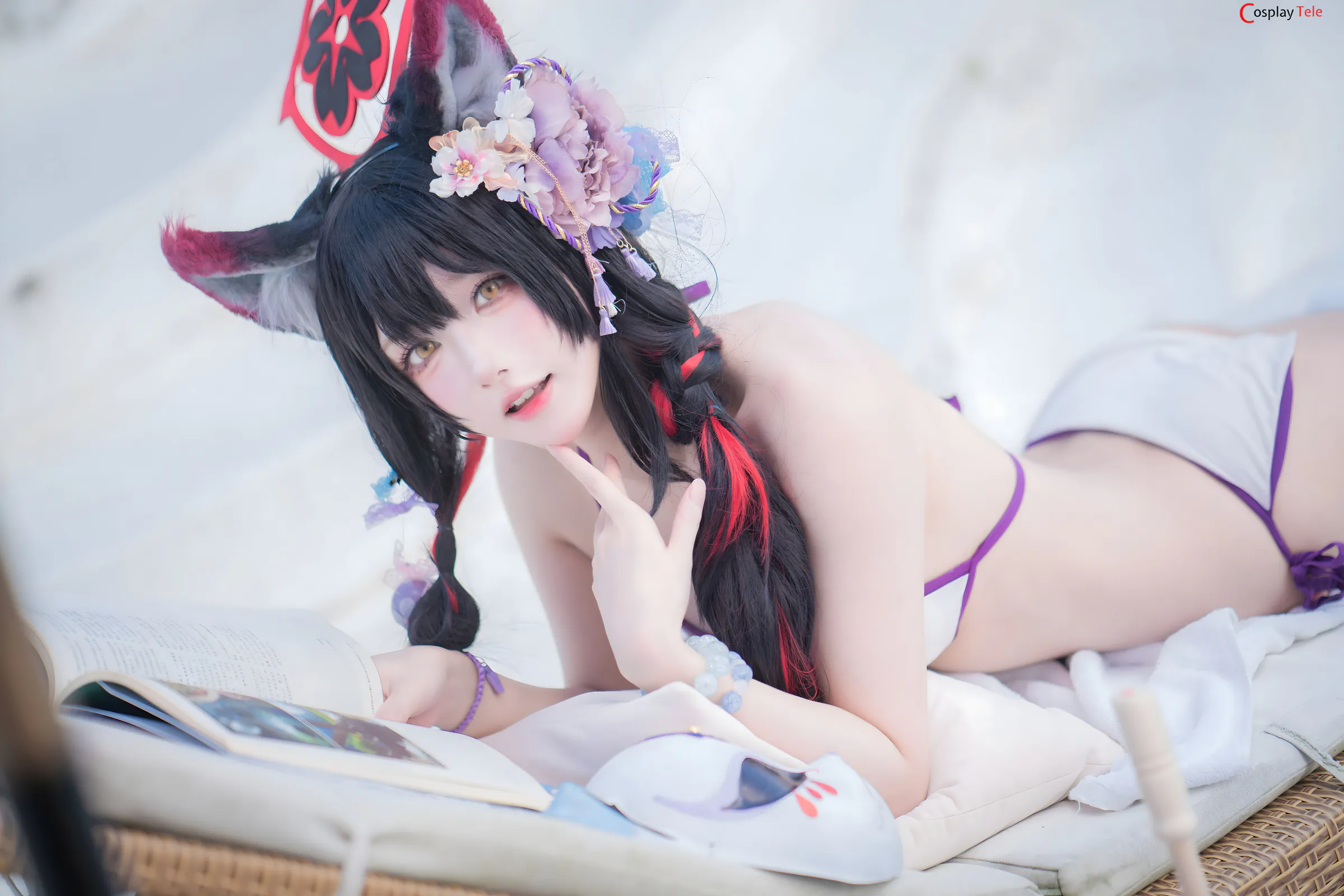 Abaoyeshitunia1 cosplay Kosaka Wakamo Swimsuit 28