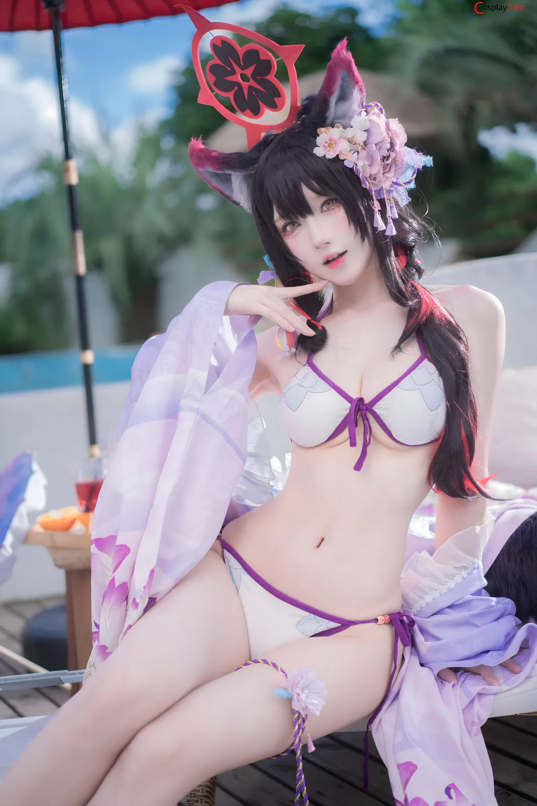 Abaoyeshitunia1 cosplay Kosaka Wakamo Swimsuit 2