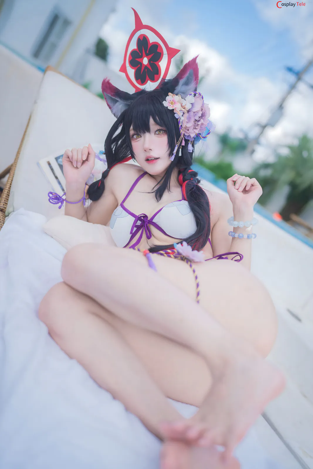 Abaoyeshitunia1 cosplay Kosaka Wakamo Swimsuit 30