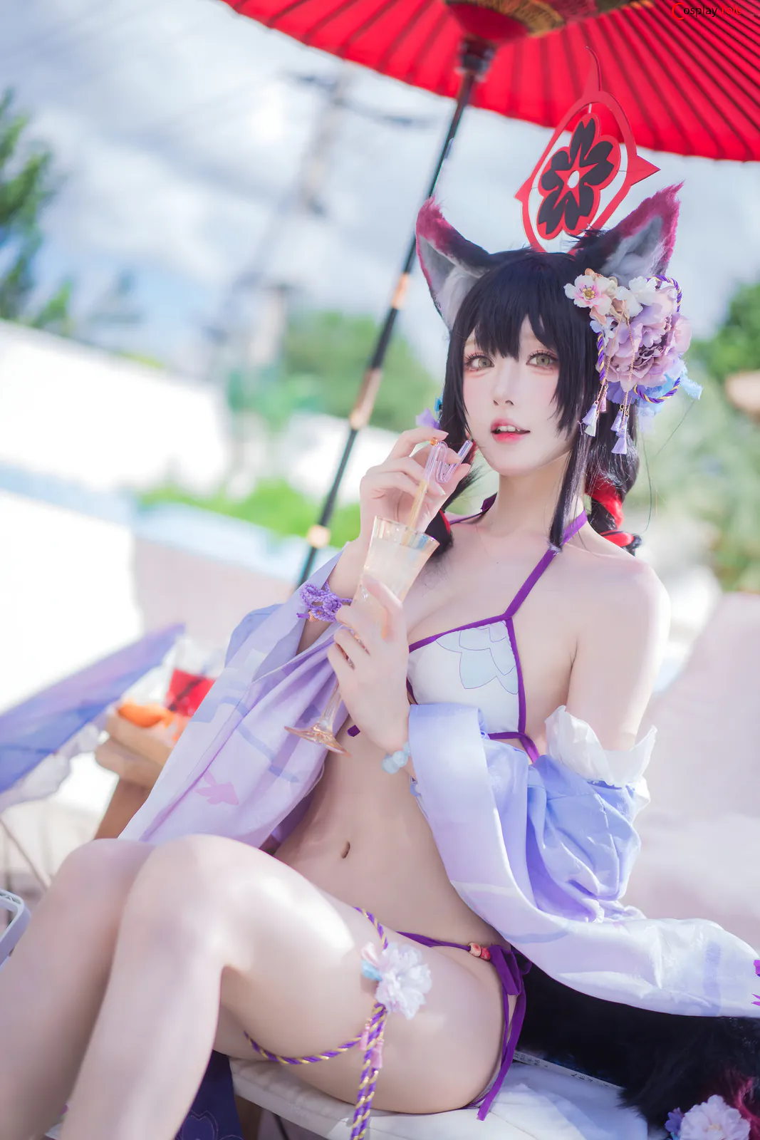 Abaoyeshitunia1 cosplay Kosaka Wakamo Swimsuit 5