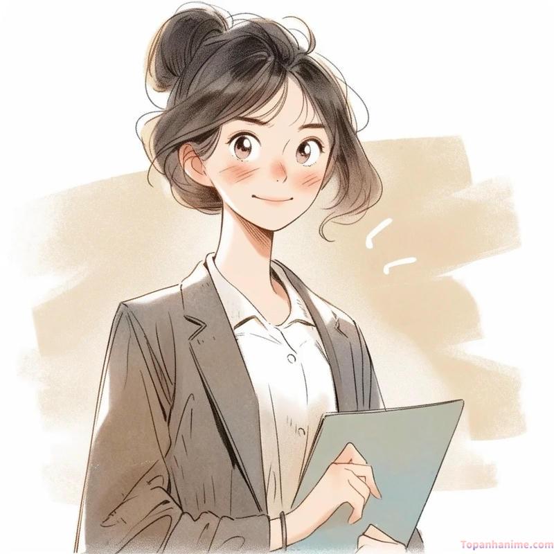 Mẫu ảnh cô giáo anime 3