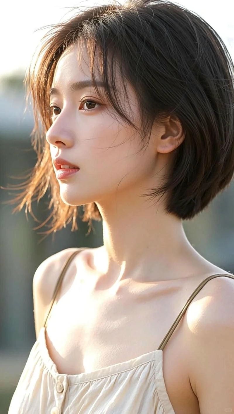 ảnh gái xinh tóc ngắn 14