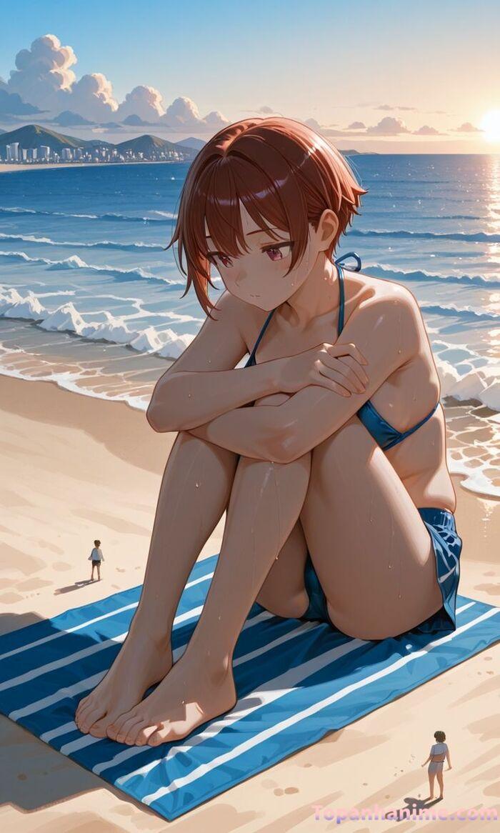 ảnh anime bikini tắm biển 20