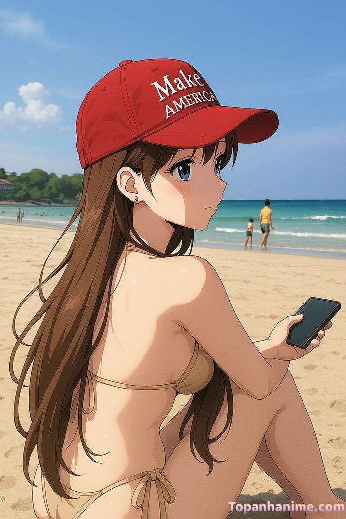 ảnh anime bikini tắm biển 31