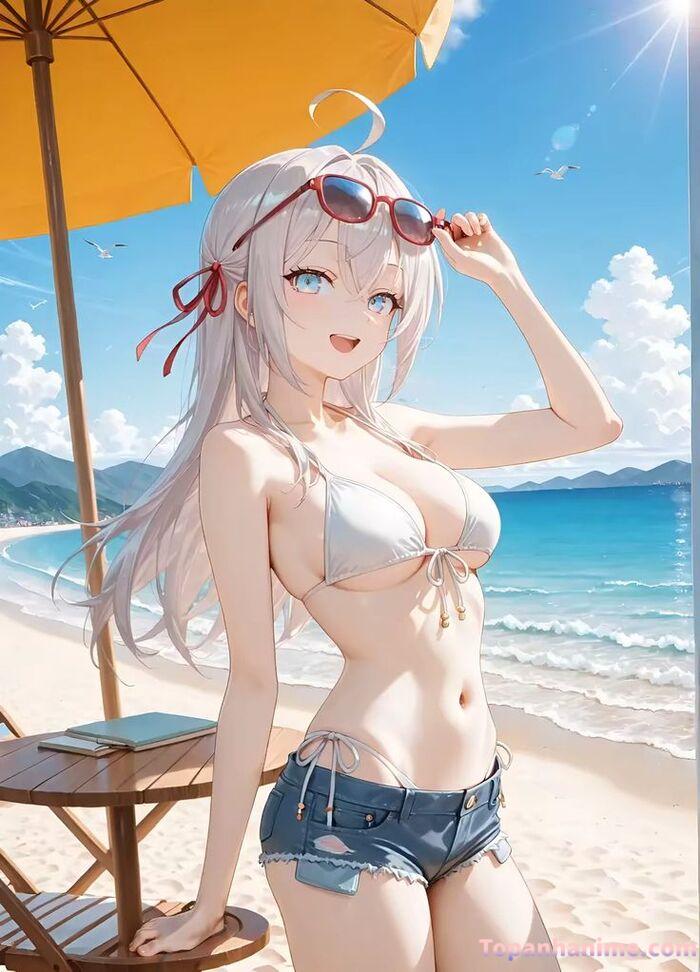 ảnh anime bikini tắm biển 34