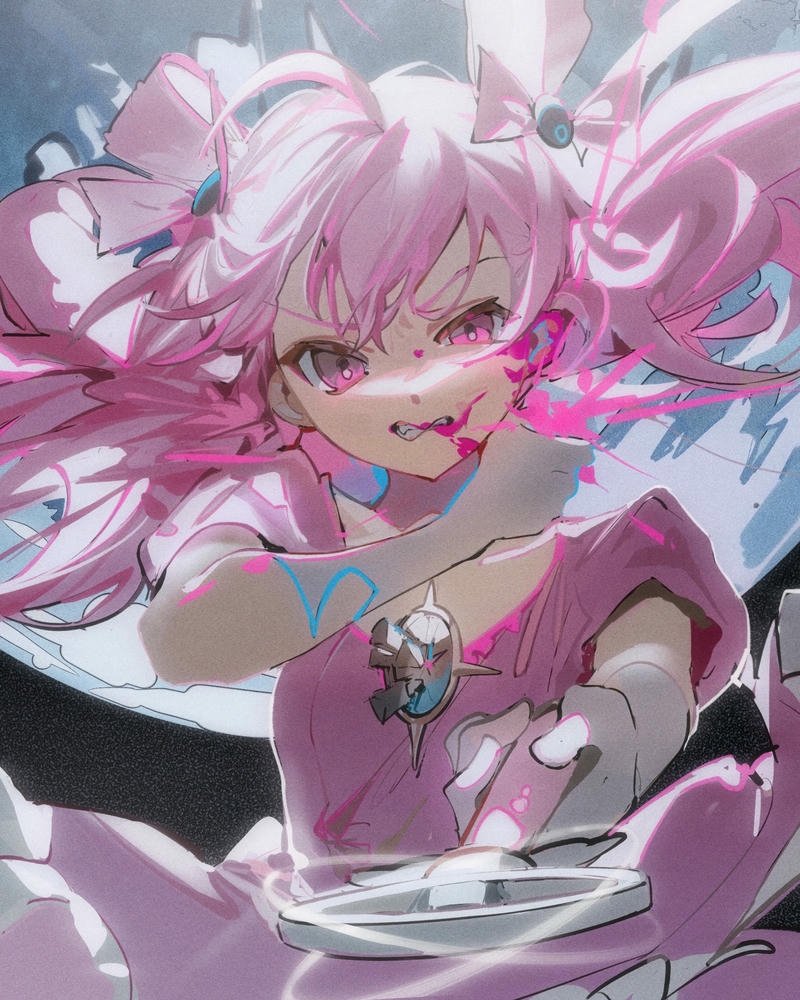 anime nữ tóc hồng 35