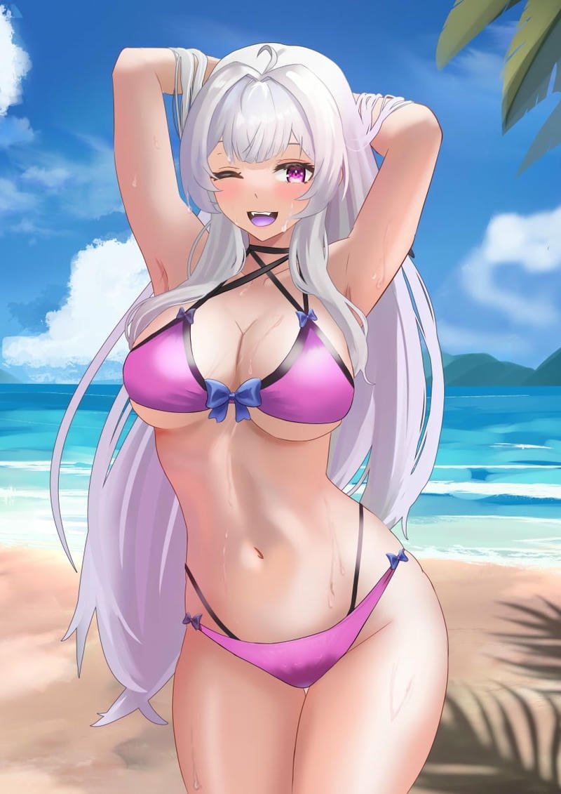 gái anime mặc bikini R34 15
