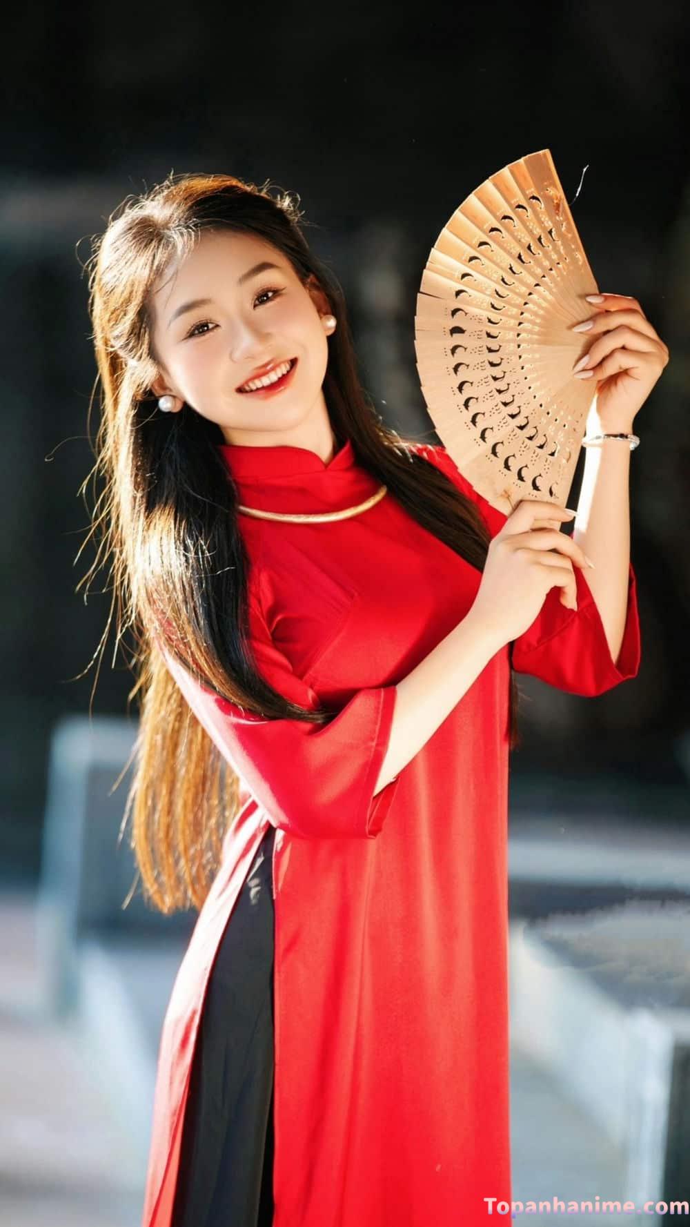 ảnh gái mặc áo dài 3