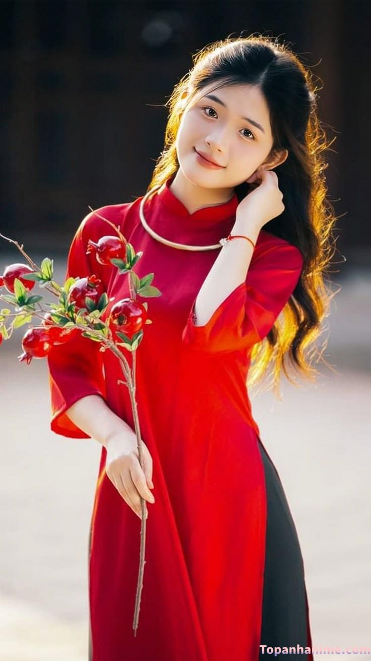 ảnh gái mặc áo dài 7