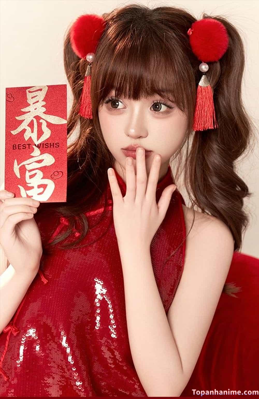 ảnh gái mặc áo dài 11