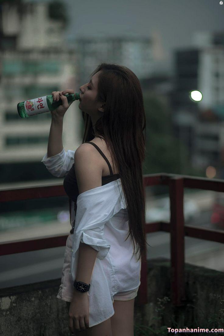 ảnh con gái uống bia 14