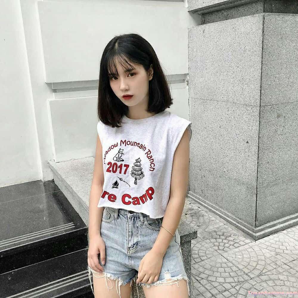 Ảnh gái xinh tóc ngang vai 2k3 13