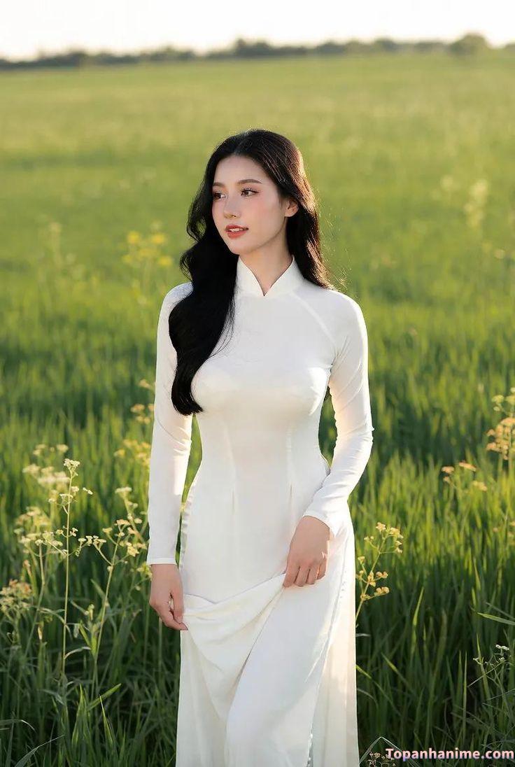 ảnh gái mặc áo dài 13