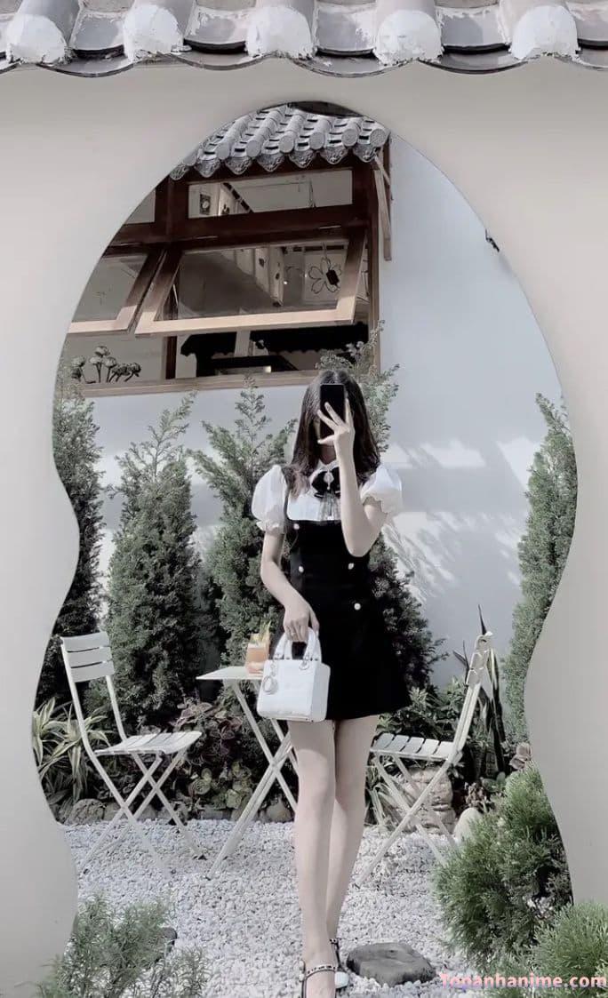 Ảnh gái xinh che mặt bằng điện thoại 35