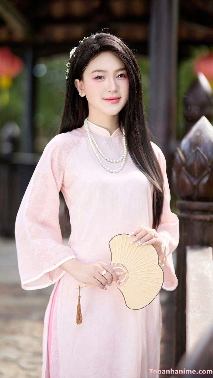 ảnh gái mặc áo dài 16