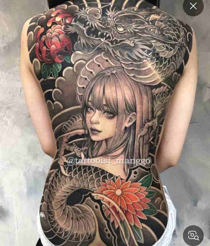 Hình Xăm Nhật Cổ Full Lưng 3