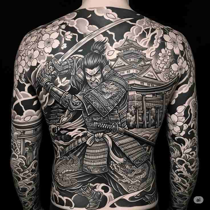 Hình Xăm Nhật Cổ Full Lưng 9