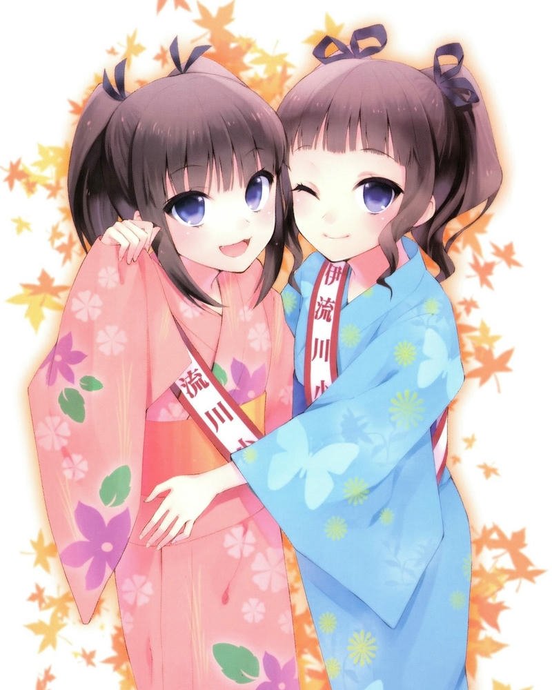 ảnh anime nữ mặc kimono 12