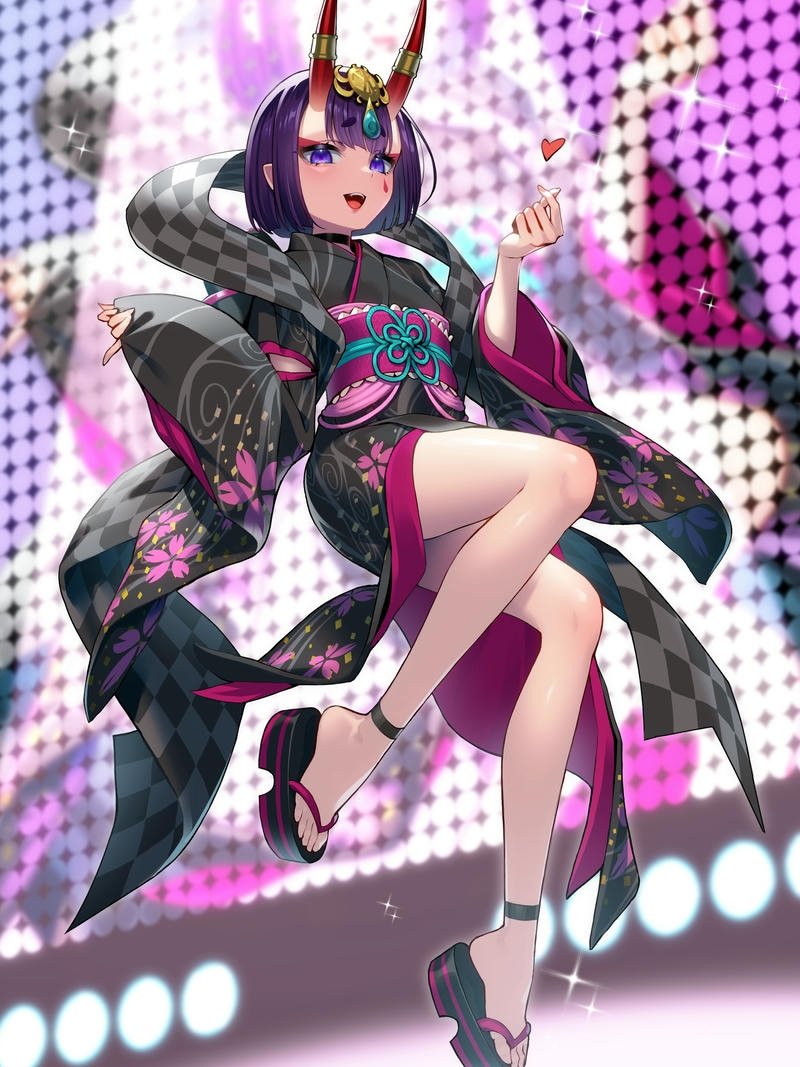 ảnh anime nữ mặc kimono 15