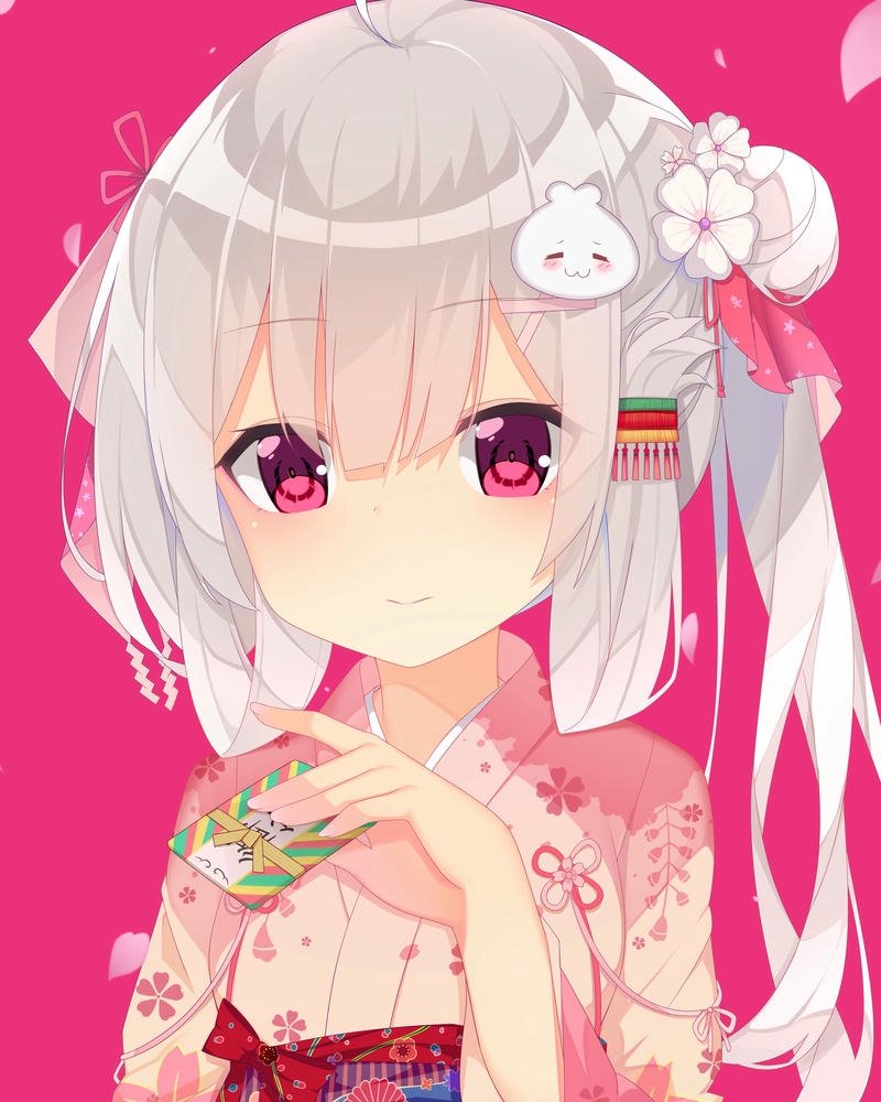 ảnh anime nữ mặc kimono 18