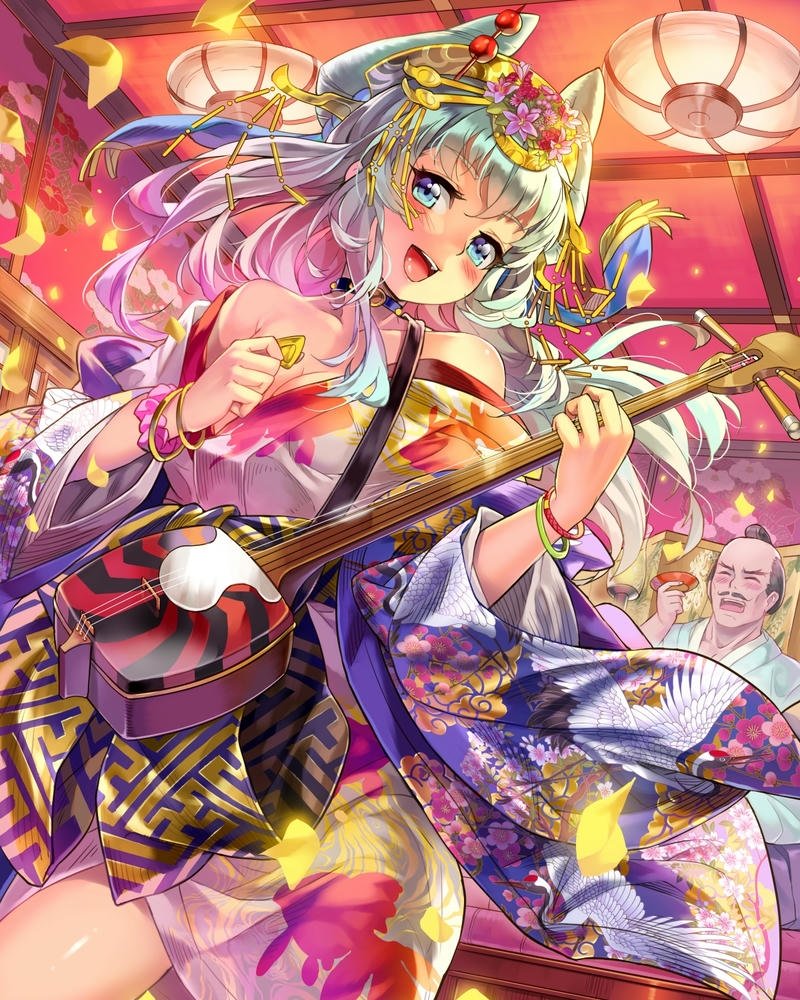 ảnh anime nữ mặc kimono 24