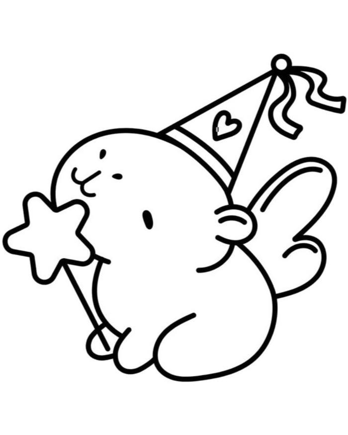 tranh tô màu capybara cute 5