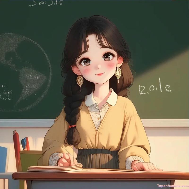 Mẫu ảnh cô giáo anime 25