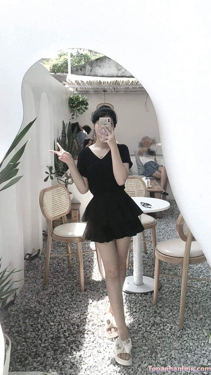 Ảnh gái xinh che mặt bằng điện thoại 39