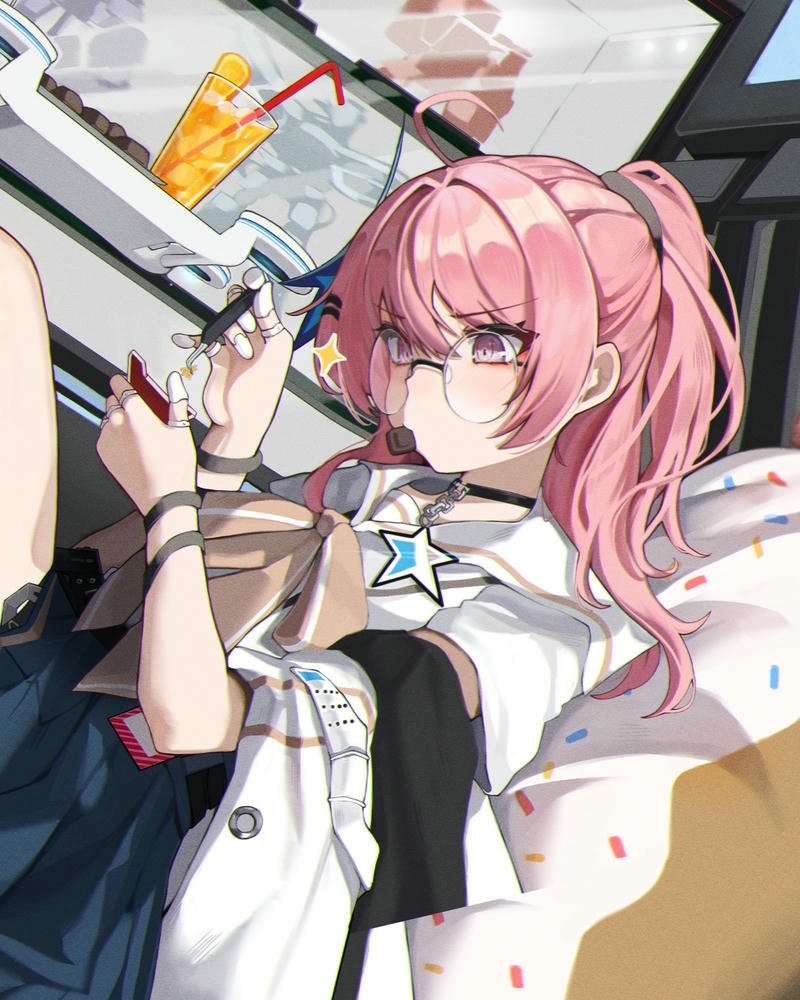 anime nữ tóc hồng 17