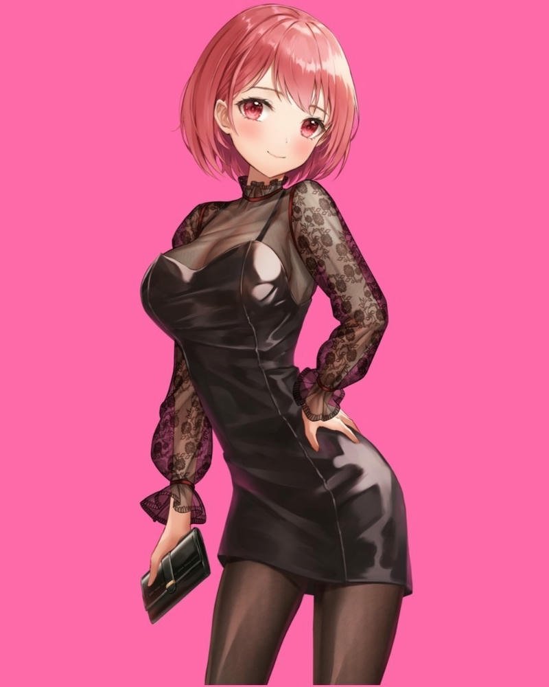 anime nữ tóc hồng 24