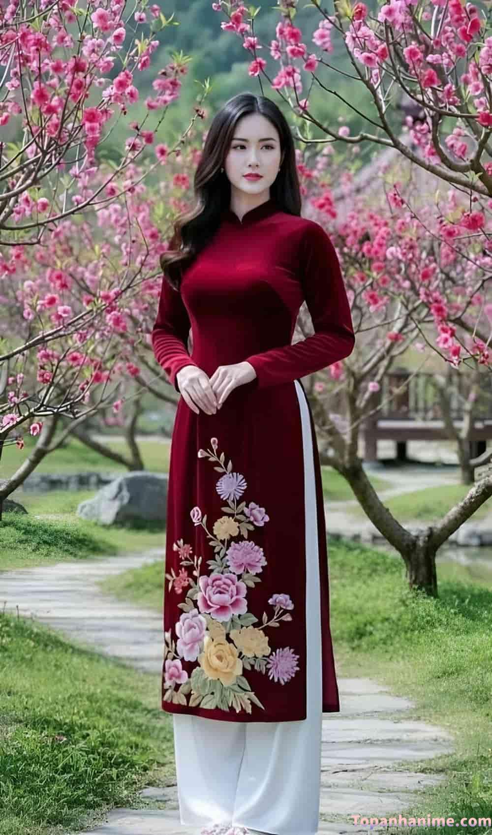 ảnh gái mặc áo dài 20