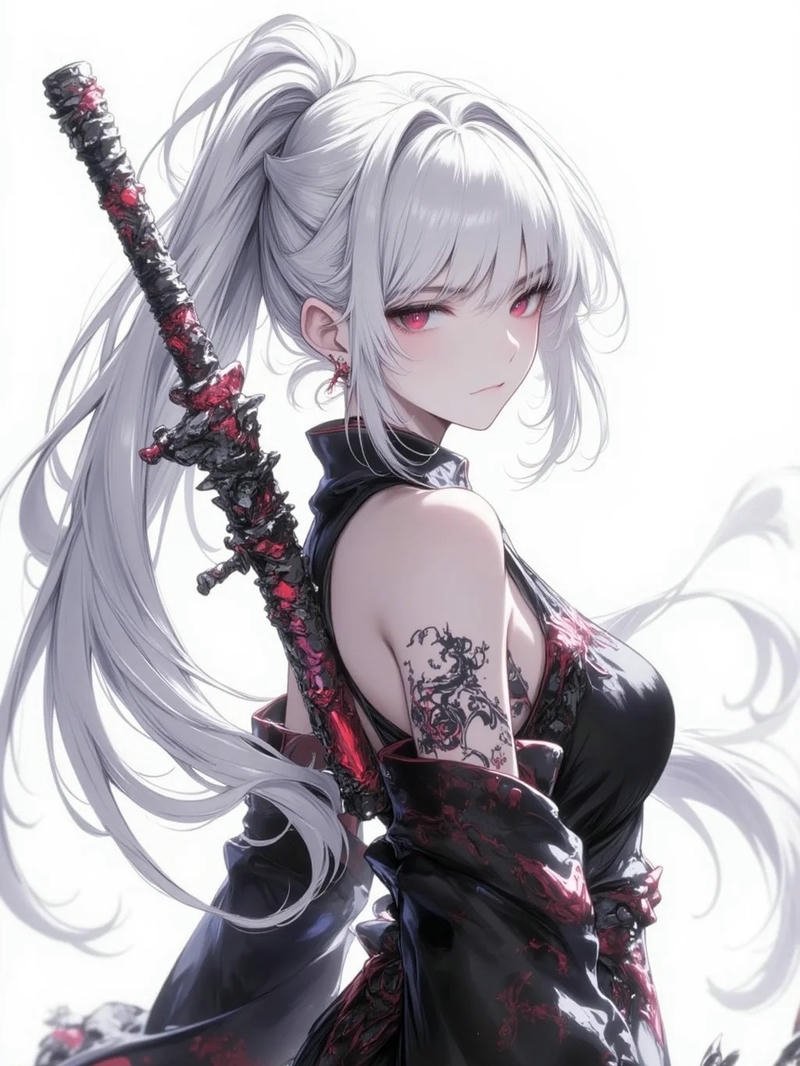 anime nữ cầm kiếm 35