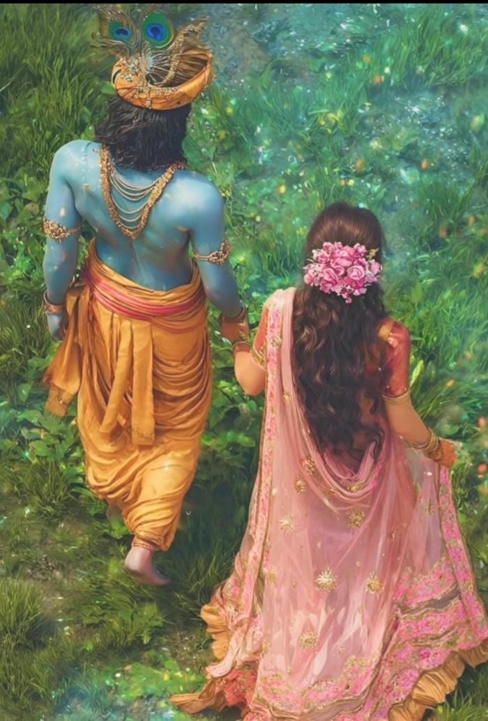 Beautiful radha krishna aesthetic 17