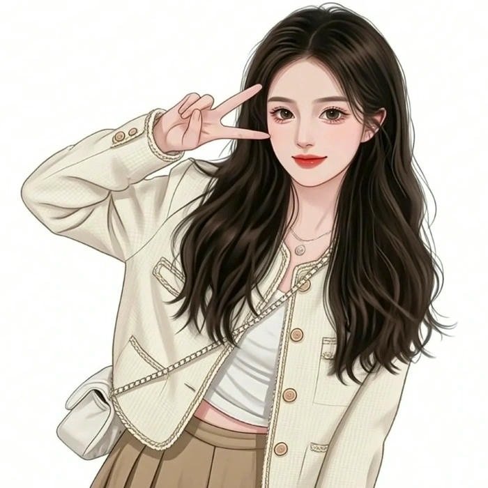 Cute cartoon girl images for whatsapp dp 50