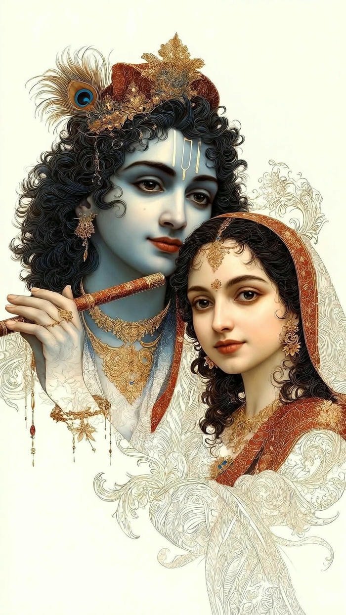 Beautiful radha krishna aesthetic 18