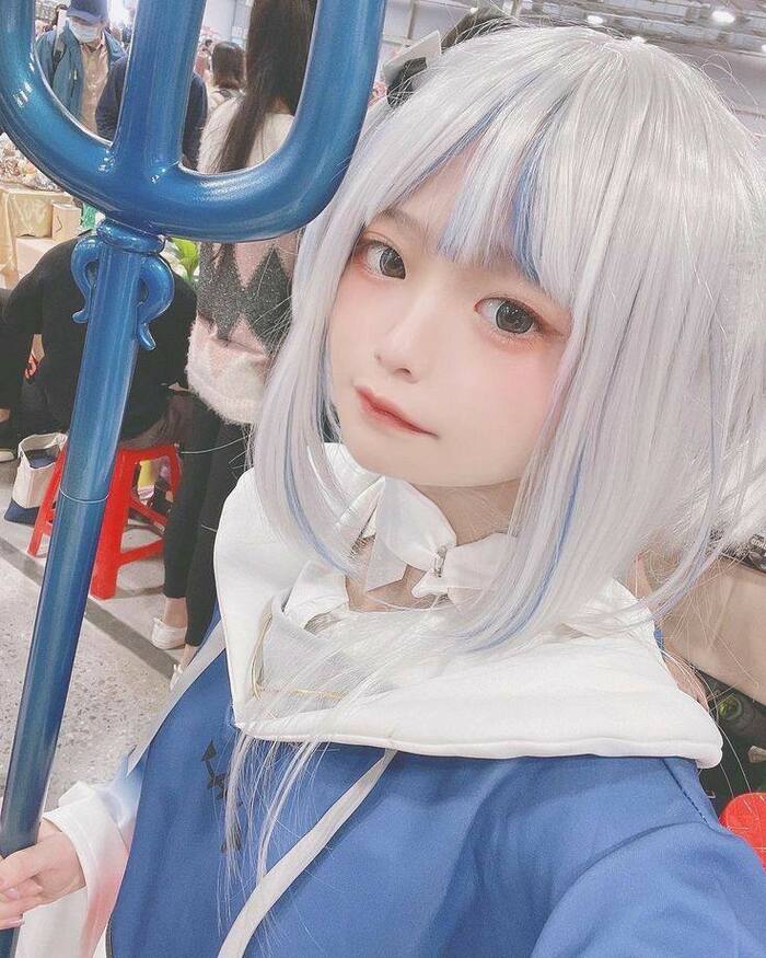 Ảnh Yaoyaoqwq Gawr Gura cosplay 19