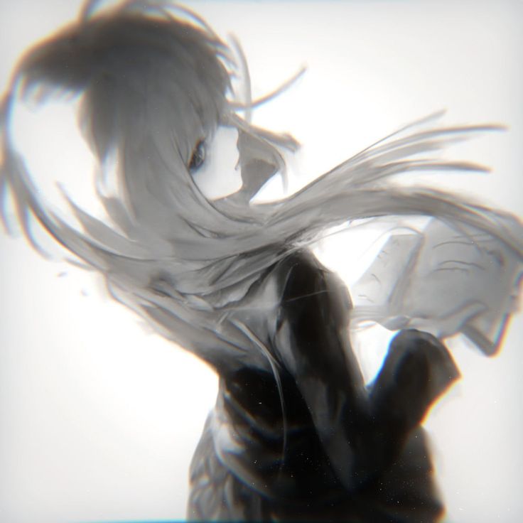 Ảnh Anime Đen Trắng 17