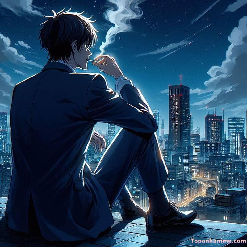 ảnh anime hút thuốc 2