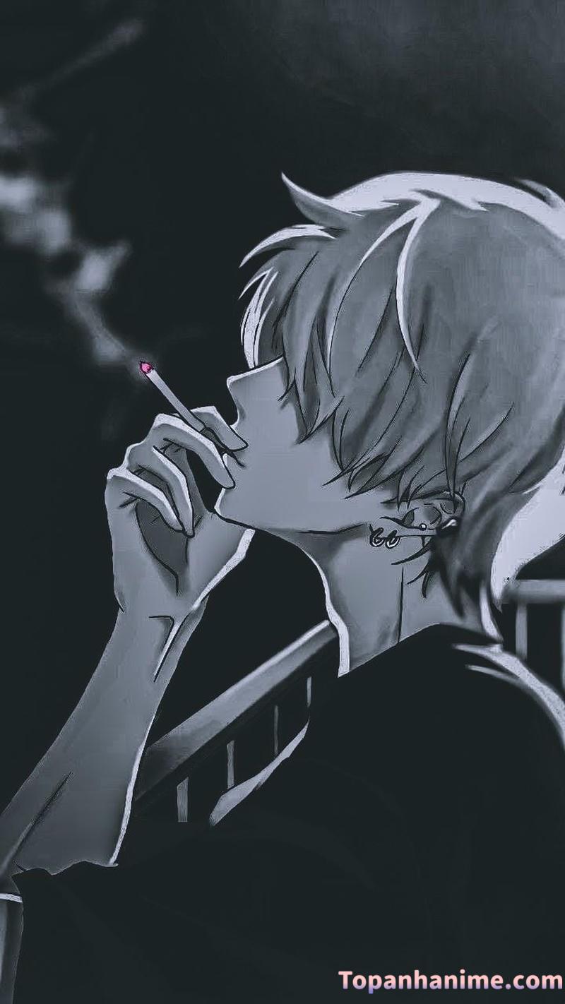 ảnh anime hút thuốc 3