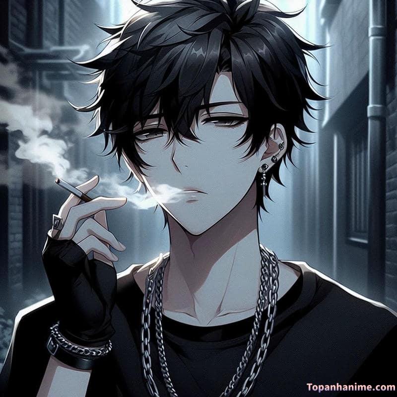 ảnh anime hút thuốc 8