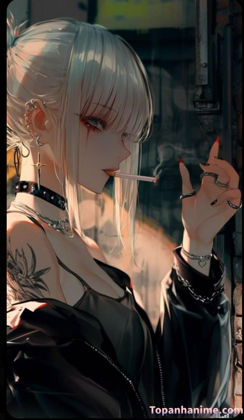 ảnh anime hút thuốc 11