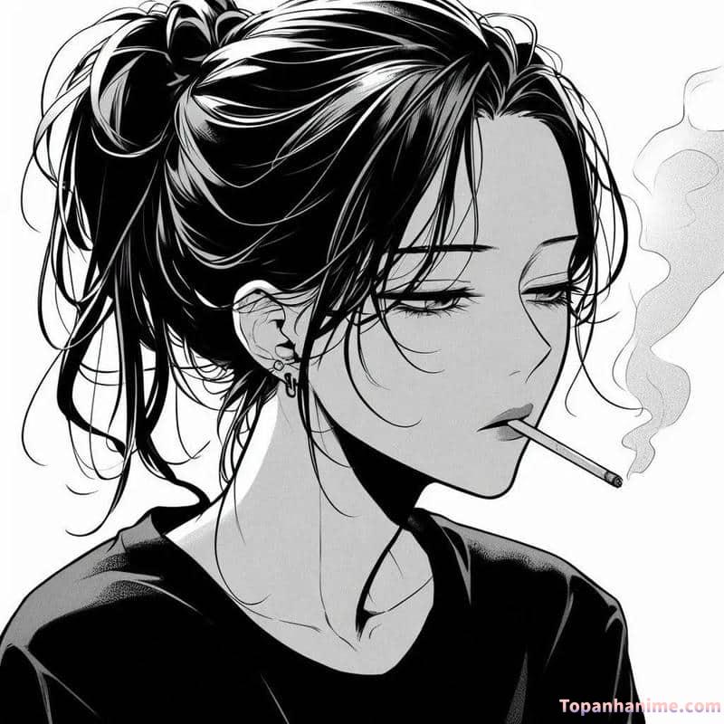 ảnh anime hút thuốc 15