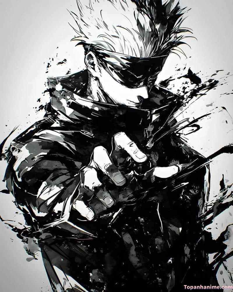 ảnh anime không màu 5