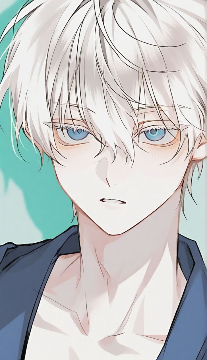 Ảnh Anime Nam Tóc Trắng 15