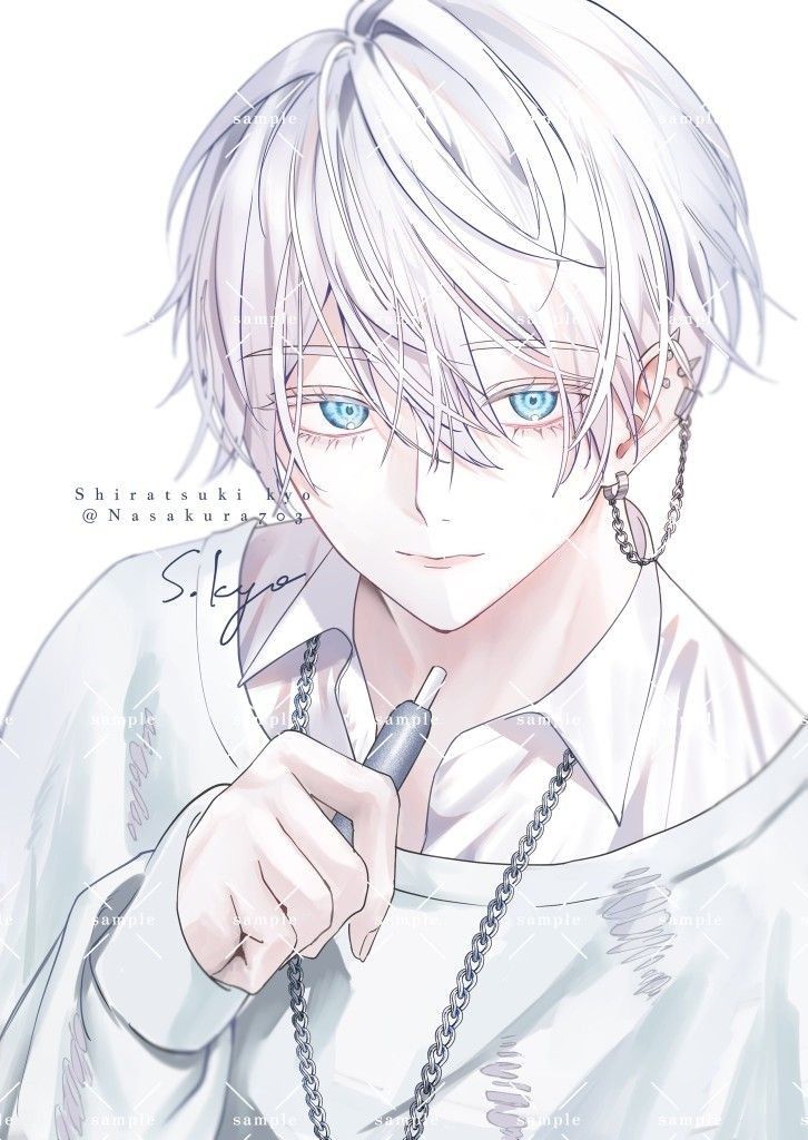 Ảnh Anime Nam Tóc Trắng 13