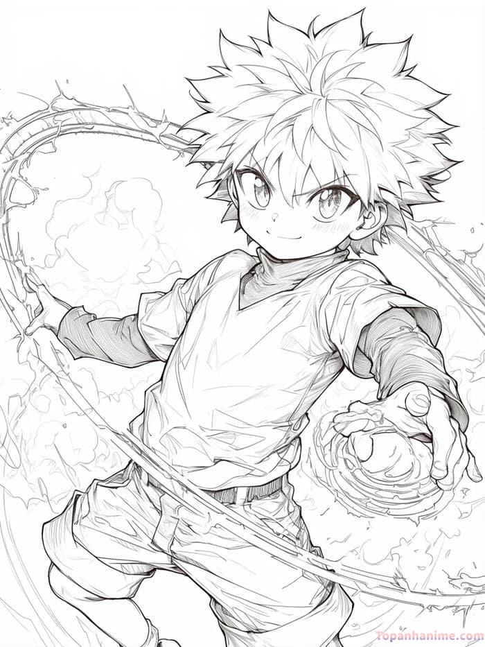 Ảnh anime nam trắng đen 10