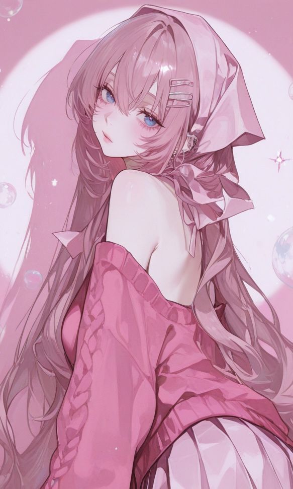 Ảnh Anime Nữ Tóc Hồng 6