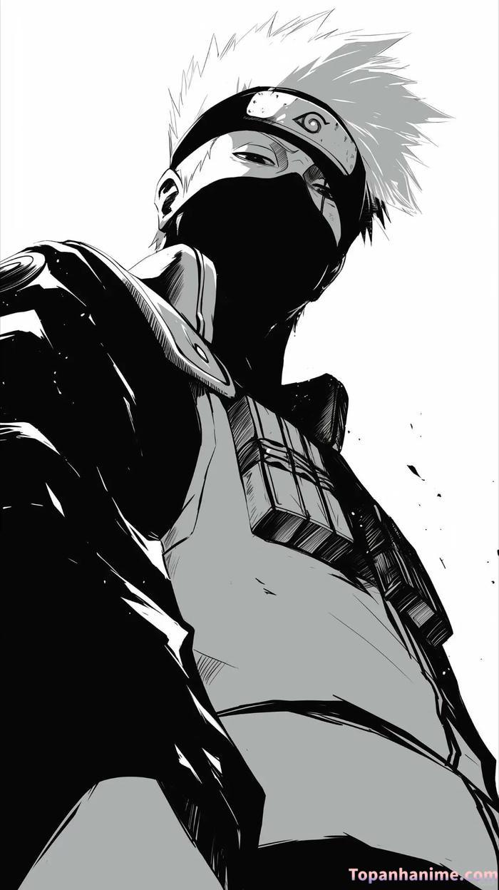 ảnh anime trắng đen 2