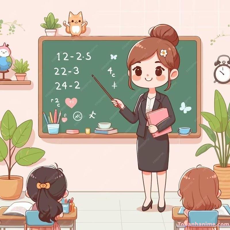 Hình ảnh cô giáo chibi 1